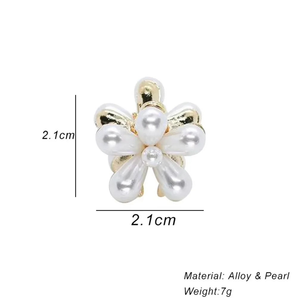 1/10 шт. Симпатичные мини-заколки для волос в виде камелии маленькие заколки для челки Кристальный цветок головной убор жемчужные заколки для волос конский хвост ювелирные изделия в подарок