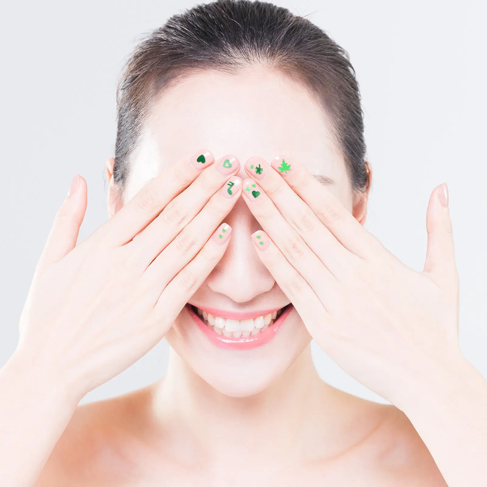 

3 Boxes Clover Nail Charms Premium Lightweight Nail Art Decals for DIY Manicure Wedding Birthday Halloween Christmas Gift