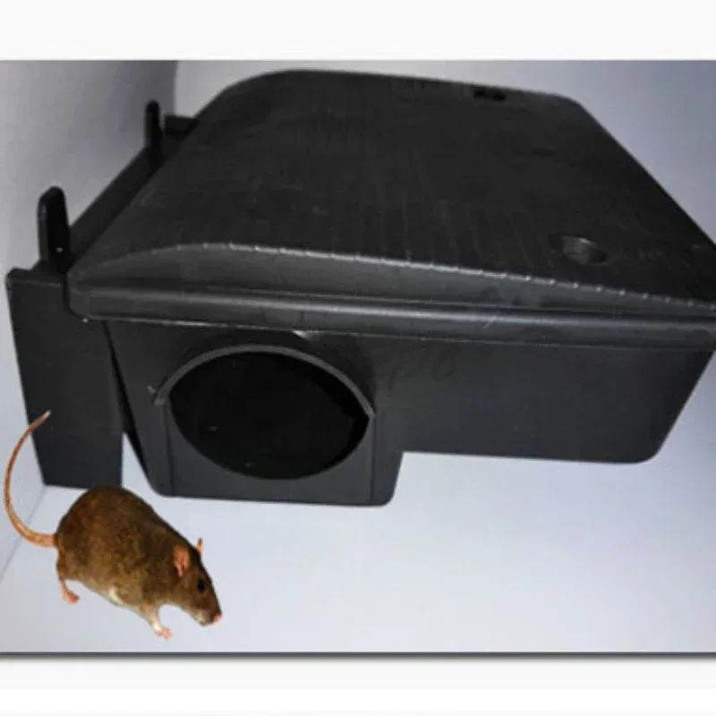 Outdoor Household Portable Plastic Rat Catching and Bait Feeding Box with Lock High Sensitivity Mouse Trap