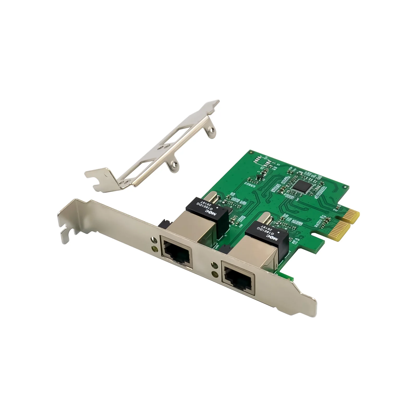 SUNWEIT ST7244 PCIe X1 Dual-RJ45 Gigabit Ethernet NIC con scheda di rete cablata esterna RTL8111H per server in magazzino