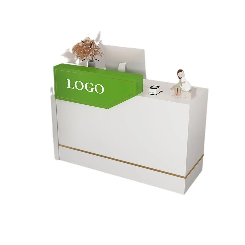 Modern Simple Small Reception Counter, Front Desk for Women's Clothing Store, Beauty Salon, Mini Bar, Shop Furniture view 5