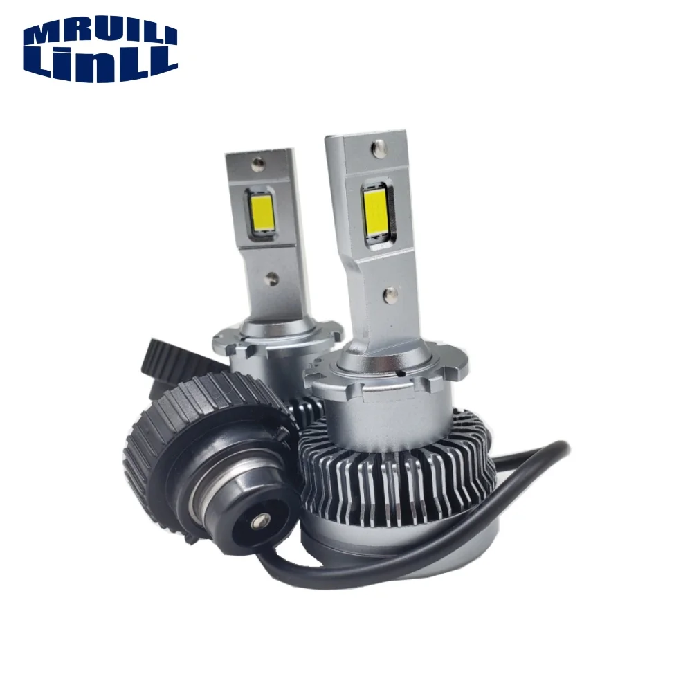 2PCS D4S BULB XENON HID Bulb To LED Two-sided CSP Chip D4 12V 55W 6000K Waterproof IP68 With Wire Plug And Play