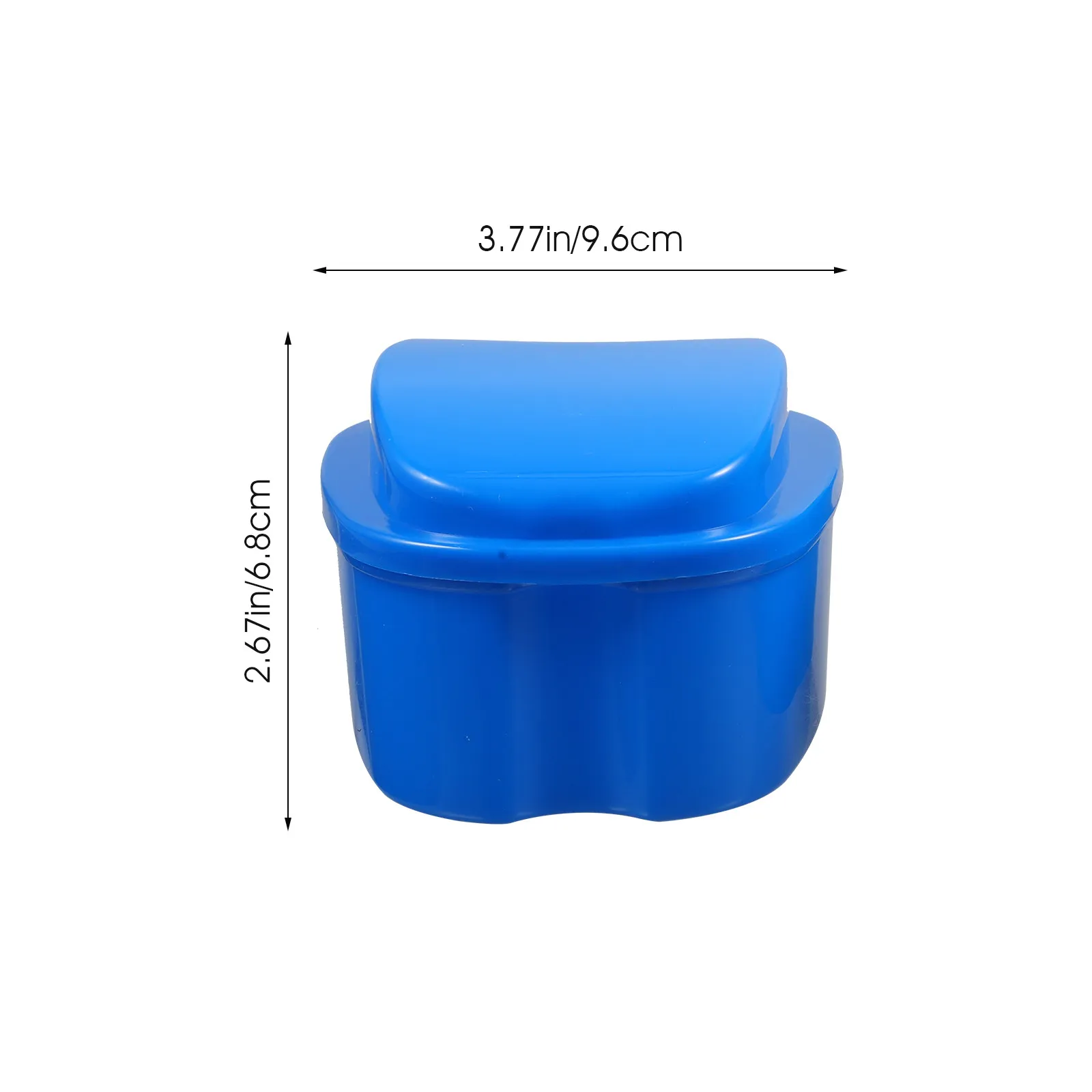 4Pcs Professional Denture Case Small Lightweight Denture Container with Cover for Soaking Storing Dentures Retainers Household