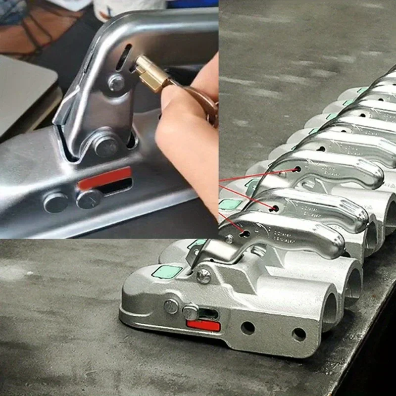 1 مجموعة/2 مجموعات مقطورة اقتران وصلة قفل أمان قابل للإدراج لرؤوس المقرنة المضغوطة مكون القوافل RVs جزء الملحقات