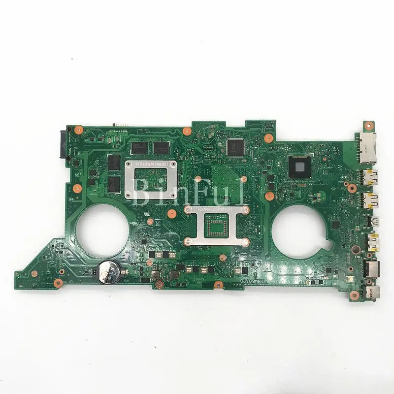 High Quality For N750JV REV.2.1 Laptop Motherboard With SR15E I7-4700HQ CPU N14P-GT-A2 Notebook 100% Full Tested Working Well