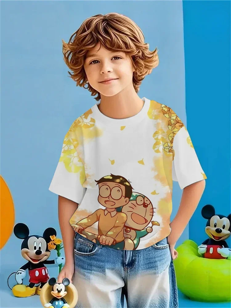 عبقور شخصية الاطفال تي شيرت قصير الأكمام تي شيرت للبنين بنات الذين تتراوح أعمارهم بين 3-14 ملابس يومية غير رسمية الصيف الأطفال الموضة #5