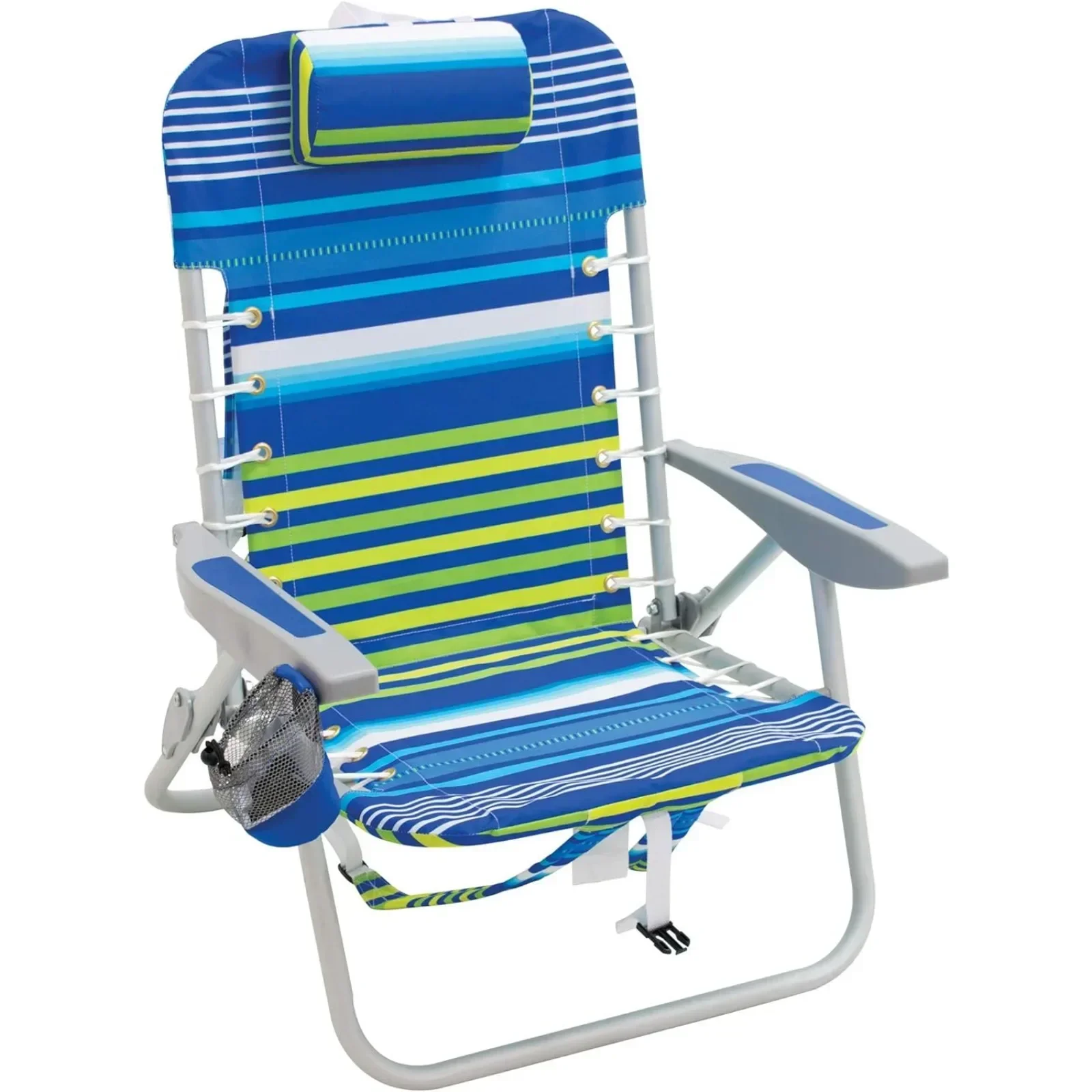 

For Beach lace-up suspension folding backpack beach chair, light blue