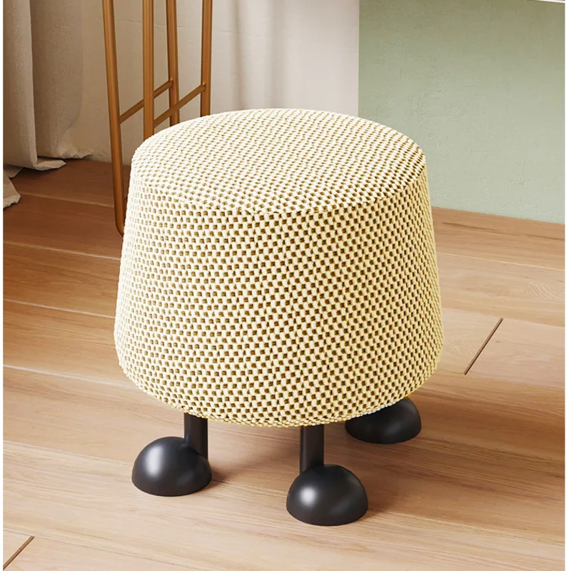 Modern Minimalist Step Stool Home Creative Dressing Seat Foyer Multifunctional Hallway Ottoman High Elastic Sponge Shoe Bench