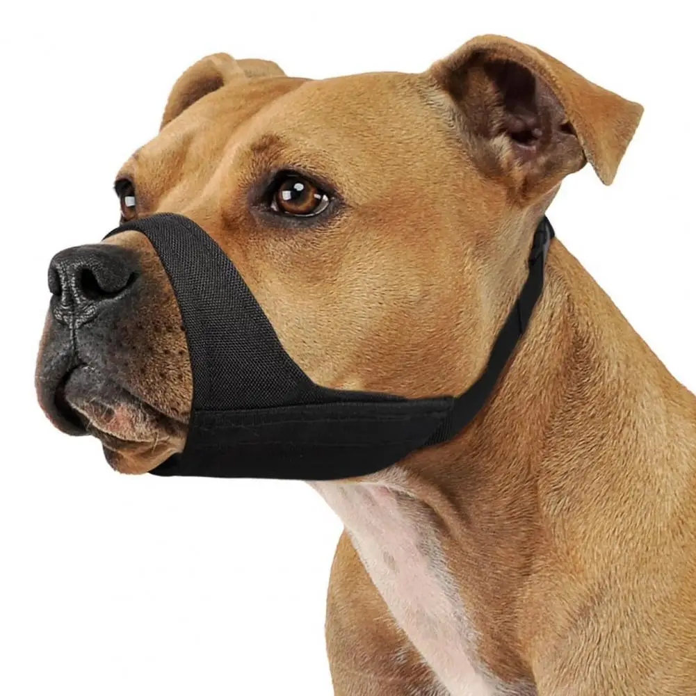 Breed Dog Muzzle Dog Muzzle Breathable Mesh Soft Nylon Mesh Dog Muzzle for Medium Short Snout Dogs Anti-slip Strap for American