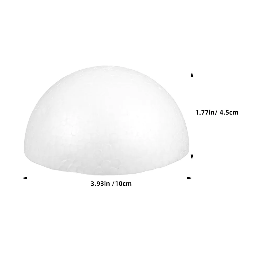 20Pcs White Half Sphere Polystyrene Ball for Floral Arrangements Wedding Flower Supplies Craft Foam Balls DIY Flower view 5