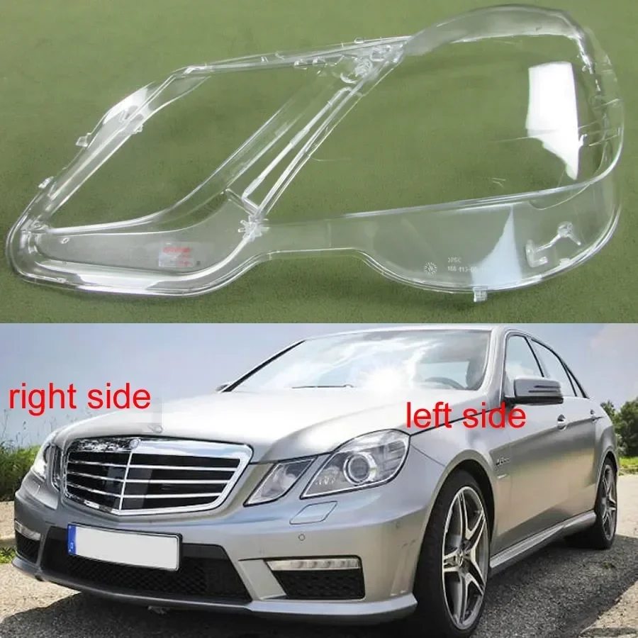 For 2009-2012 Benz Four-door E-class W212 E200 E260 E300 E350 Car Front Headlamps Transparent Lampshades Shell Auto Accessories