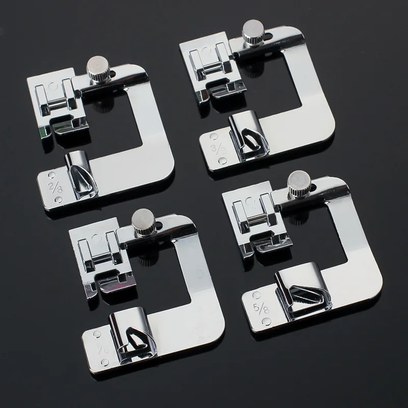 1 PCS 9-25mm Domestic Sewing Machine Presser Foot Rolled Hem Feet Set For Brother Singer Janome Sewing Accessories Tools