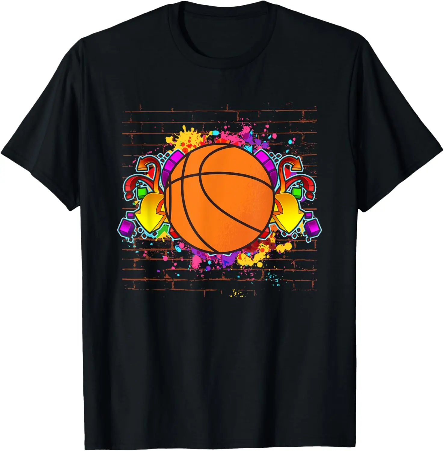 Vintage Basketball Grafitti Design | Basketball Graphic T-Shirt