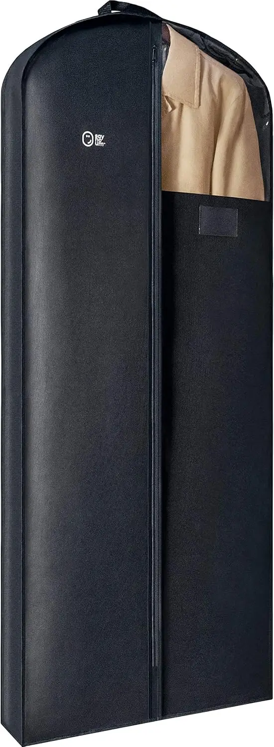 

Luxury Storage Garment Bag for Long Coat, Fur, Mink, Gown, Vestment and Choir Robe | 60 Inch + 5 Inch Gusset Cover | Hea