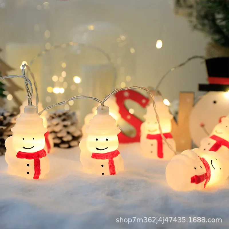 

2022 New LED Christmas Decoration Light String Snowman Christmas Tree Santa Claus Christmas Atmosphere Decoration Lights