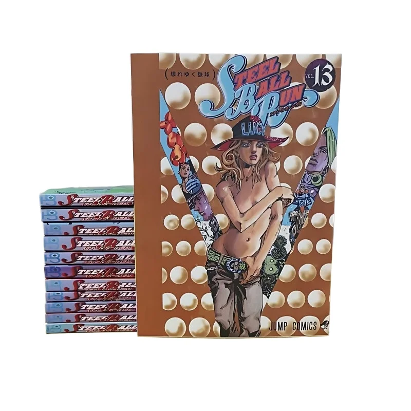

12 Books Steel Ball Run Manga Book JOJO's Bizarre Adventure Part7 Vol.13-24 Japanese Youth Comic Books English Comic Books