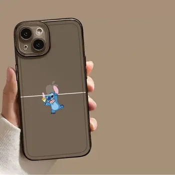 Zábavné Disney Angel Stitch kawaii pár pouzdro na telefon pro iPhone 16 15 14 12 11 Pro MAX XS XR 7 8 Plus kreslené pouzdro pro iPhone 13 Y2k 10 nejlepší prodej odpovídající pouzdra na telefon - №5
