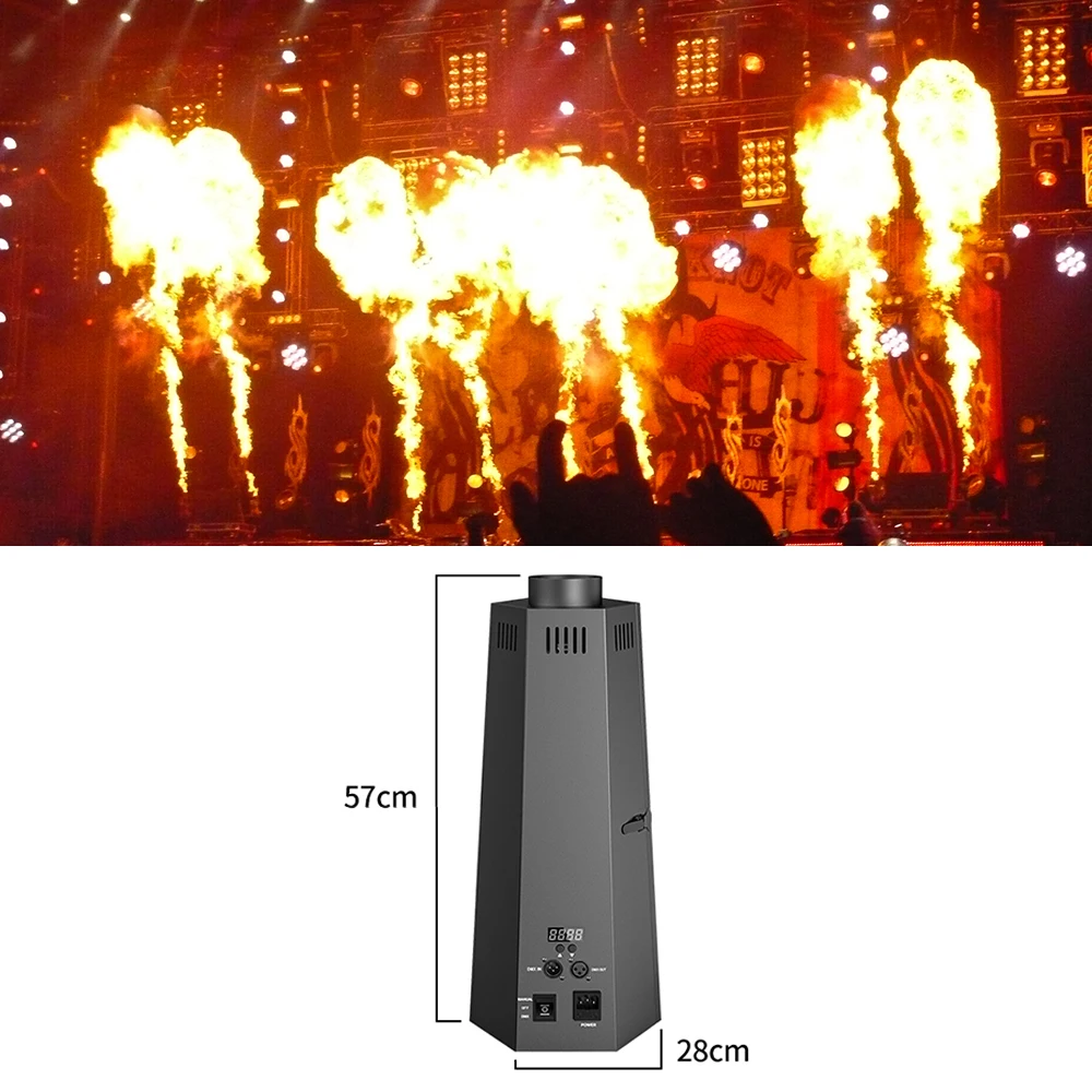 VKF Hexagonal Flame Machine Flame Thrower Firework Machine With DMX 512 Control For DJ DISCO Party Performance Outdoor Show