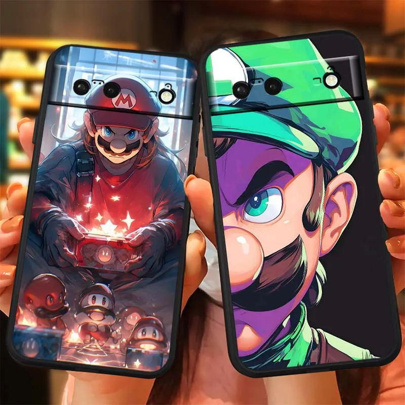 حافظة لهاتف جوجل بيكسل 9a 9 8A 8 7 7A 6 6A Pro XL 2024 5G غطاء سيليكون ناعم من مادة البولي يوريثان الحراري من M-Mario #2