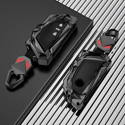 Zinc Alloy Car Key Case Cover for VW Golf 8 MK8 Teramont ID.3 ID.4 ID.5 Skoda Enyaq iV Octavia Seat Leon Auto Accessories