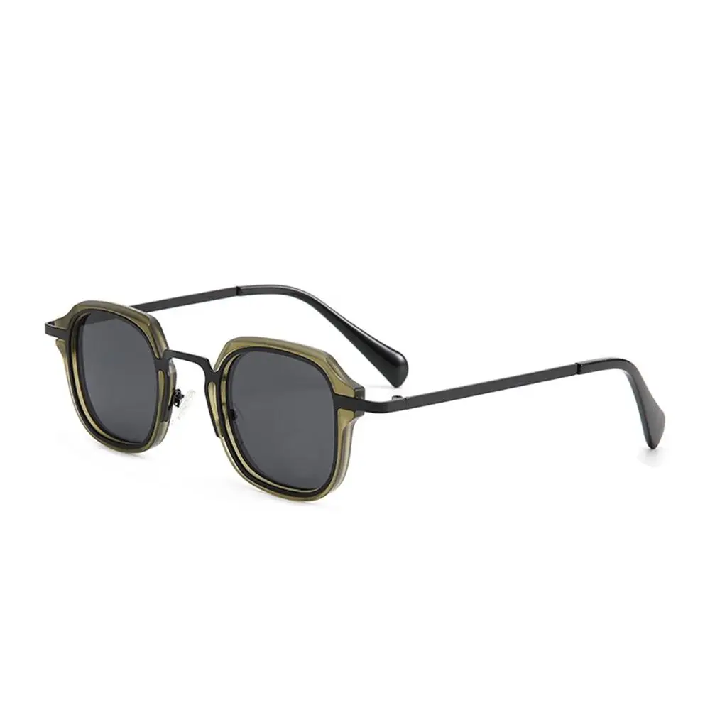 

Fashion Hip-Hop Metal Sunglasses Cool UV Protection Polygonal Sun Glasses Punk Shades for Women & Men