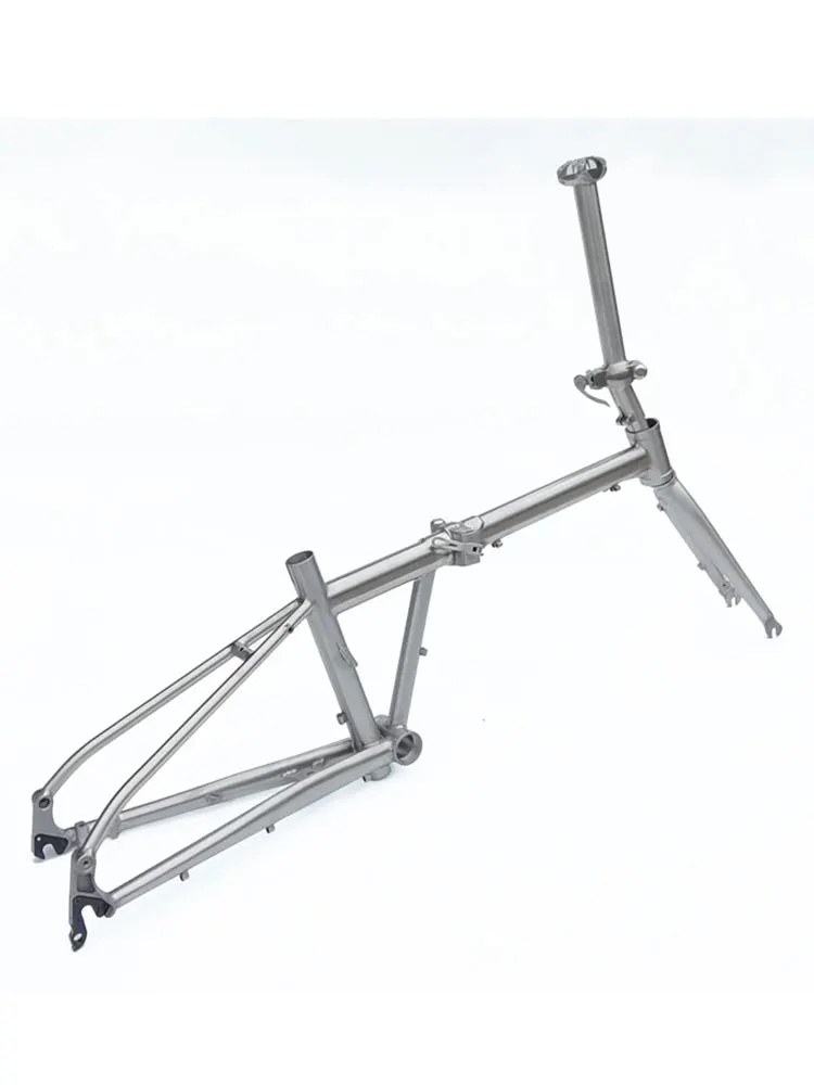 Gr9 Titanium Folding Bike Frame Disc Brake Bicycle Parts Bicycles accessories