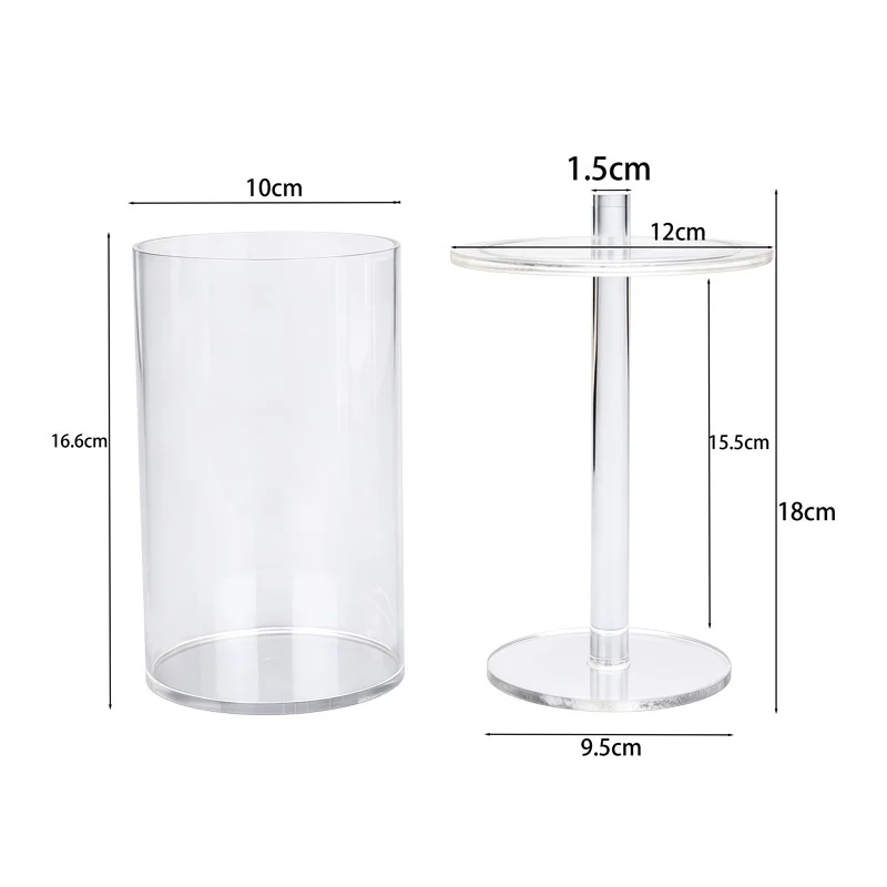 1Pcs Transparent Oral Care Storage Box—Thickened, Sturdy, and Durable; Dental Saliva Ejector Bucket; Acrylic Material