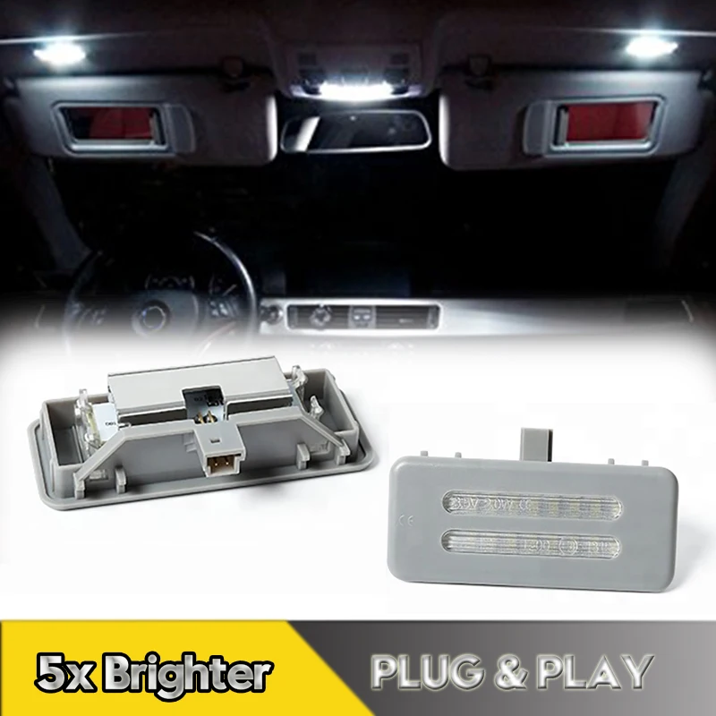 

2Pcs LED Vanity Mirror Lights Reading Lamps For BMW E90 E91 E92 E60 E61 X1 X3 X5 X6 E84 E70 E71 F25 Car Accessories OEM#6962014