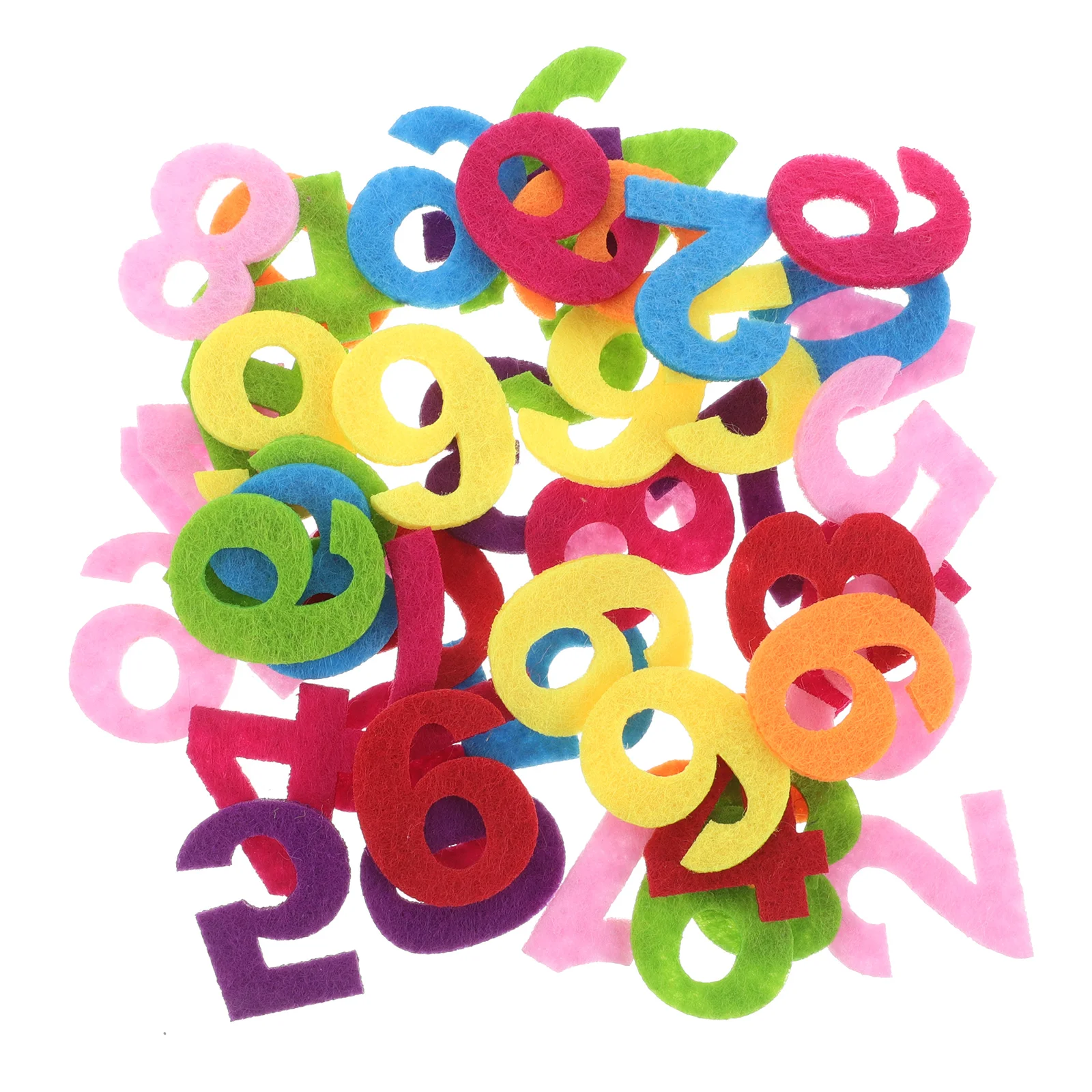 

50pcs Felt Numbers Letters Cloth Toys Stickers Crafts DIY Adhesive Accessories Reusable Decorative Easy Sewn Glued Educational