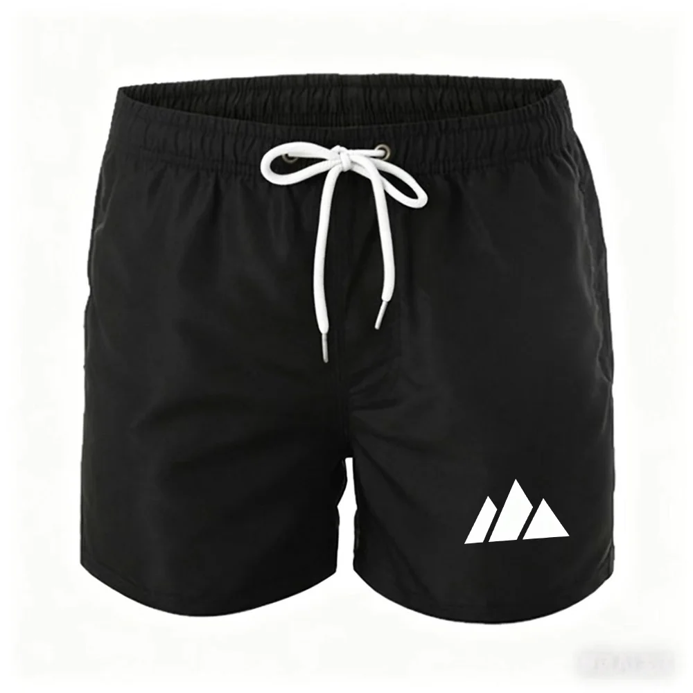 Men's Swim Trunks Beach Shorts Drawstring with Mesh Lining Elastic Waist Plain Breathable Soft Casual Daily Streetwear