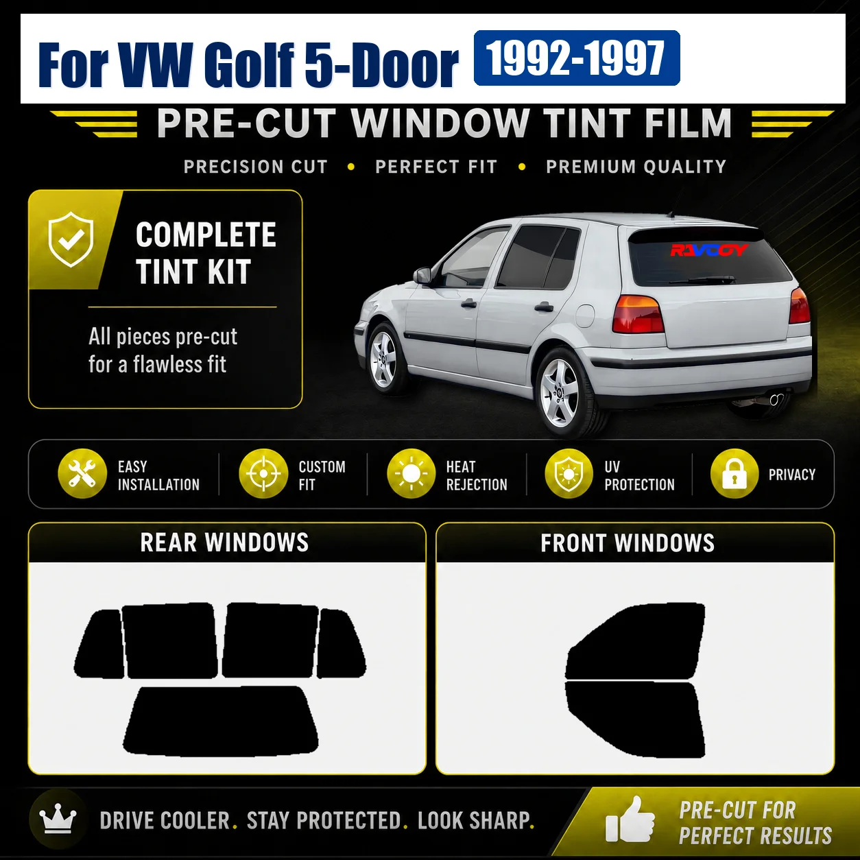 for-vw-golf-5-door-1992-1997-tinted-front-rear-window-window-tint-film-custom-cut-kit