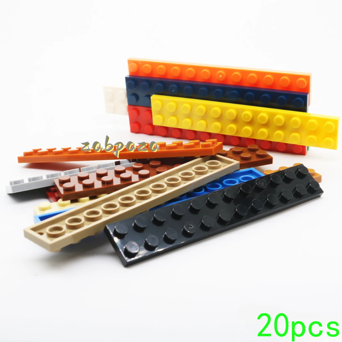 

20PCS MOC 2445 2x12 Plate Building Blocks Kit High-Tech Board Light Panel Bricks Particle Puzzle Toy Children Birthday Kid Gifts