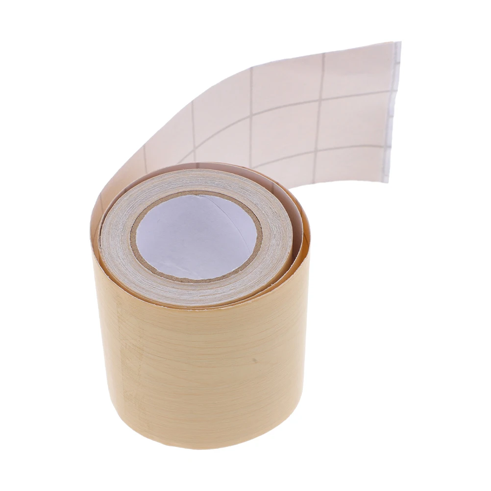 

5m Roll Wood Background Wall Sticker 10cm High Peel and Stick Baseboard Trim for Living Room Bedroom Balcony Wall