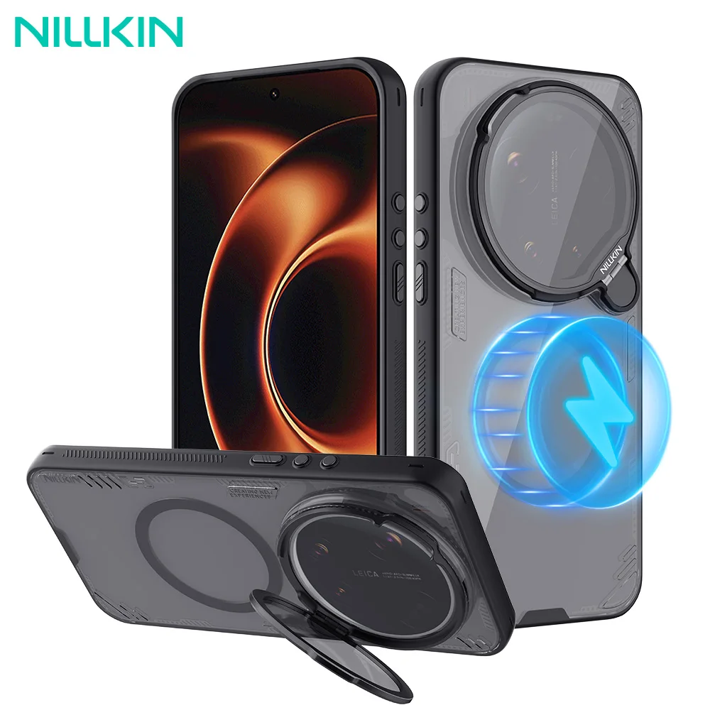 

NILLKIN For Xiaomi 17 Ultra Magsafe Case Iceblade Prop With Camera Holder Shockproof Back Cover for Mi 17 Ultra Magnetic Case