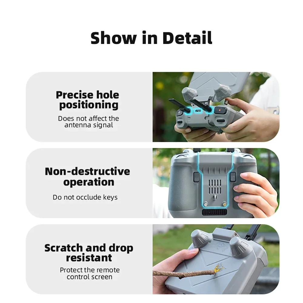 BRDRC-parasol con Control remoto para Dron, Protector de pantalla para DJI RC 2, Air 3/Mini 4 Pro, accesorio a prueba de polvo