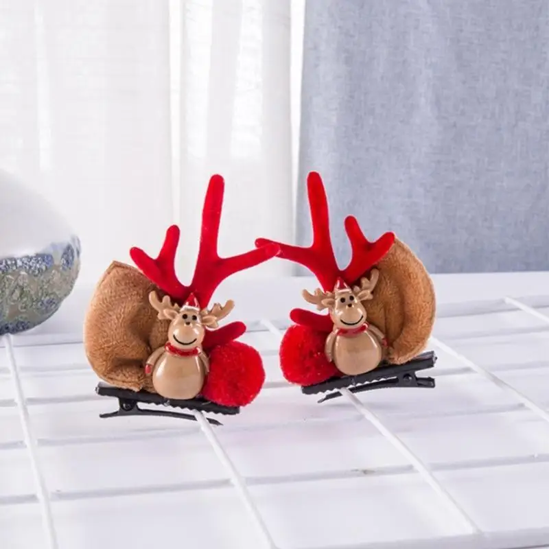 Multi-type Christmas Hair Barrettes Kids Cartoon Hair Supplies