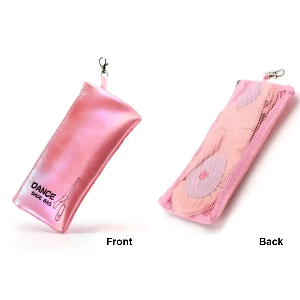 Multi-Functional Children's Dance Shoe Bag Shoe Size Within 38 Yards Breathable Net Storage Bags with Hook Pouch Ballet Supplies