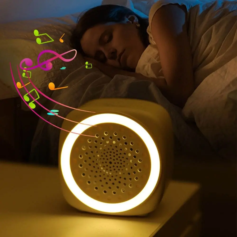 with RGB Lighting Baby White Noise Machine 26 Types Soothing Music White Sleep Sound Player Night Light Auto Shutoff with Timer