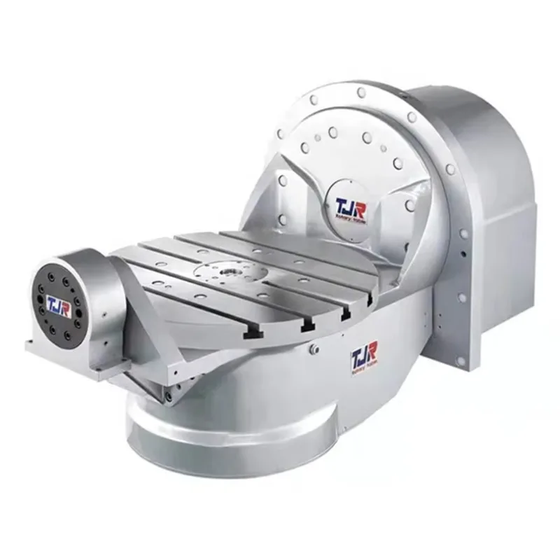 FHR Series Dual-axis Dual-arm Type Hydraulic Brake 5 Axis / 5th Axis CNC Tilting Rotary Table for CNC VMC Machining Center
