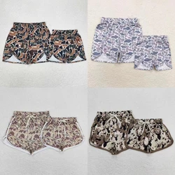 Wholesale Baby Girl Adult Women Shorts Summer Camo Western Bottoms Parent-child Matching Clothing