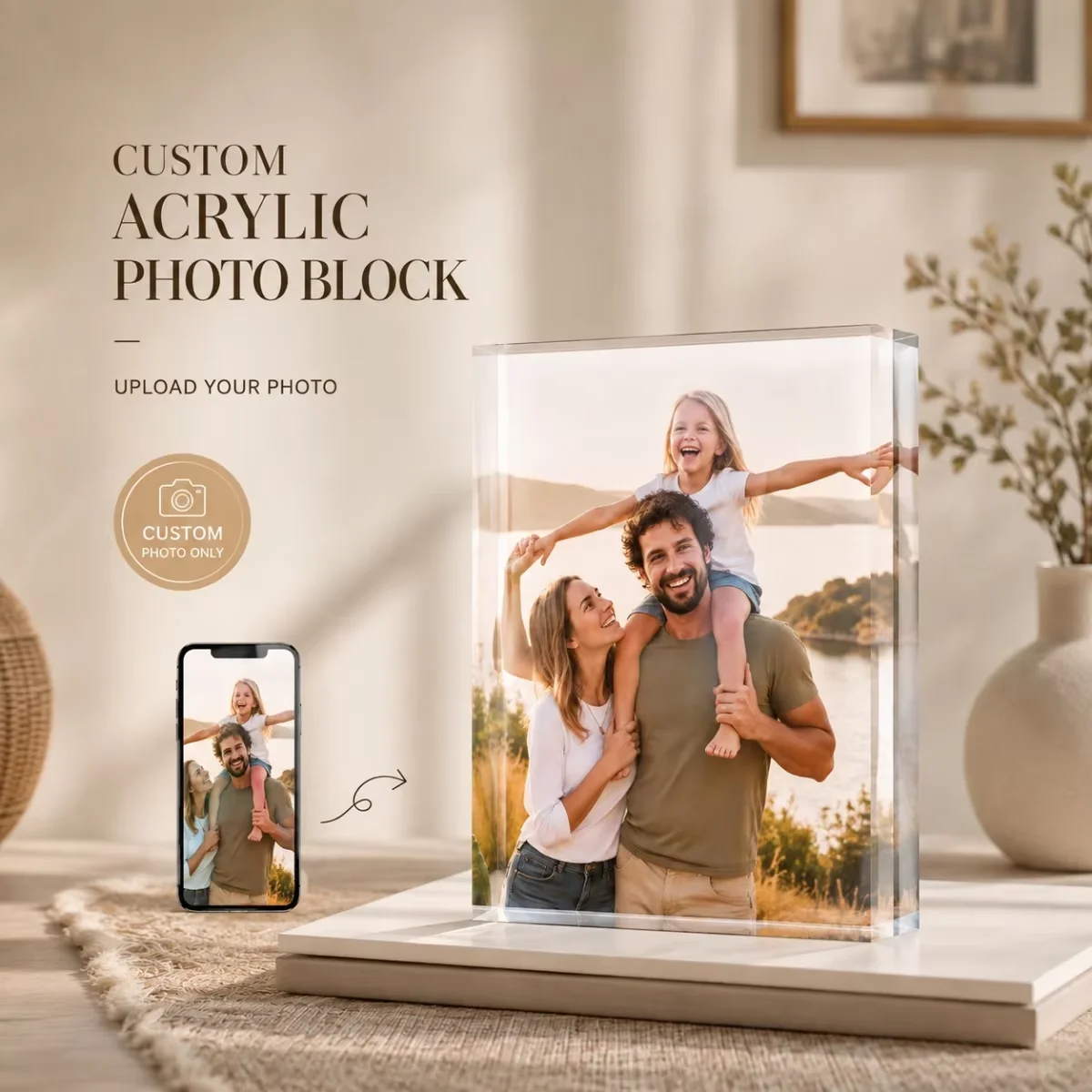 Custom Thick Acrylic Photo Blo - Photo Acrylic Block 评论和价格