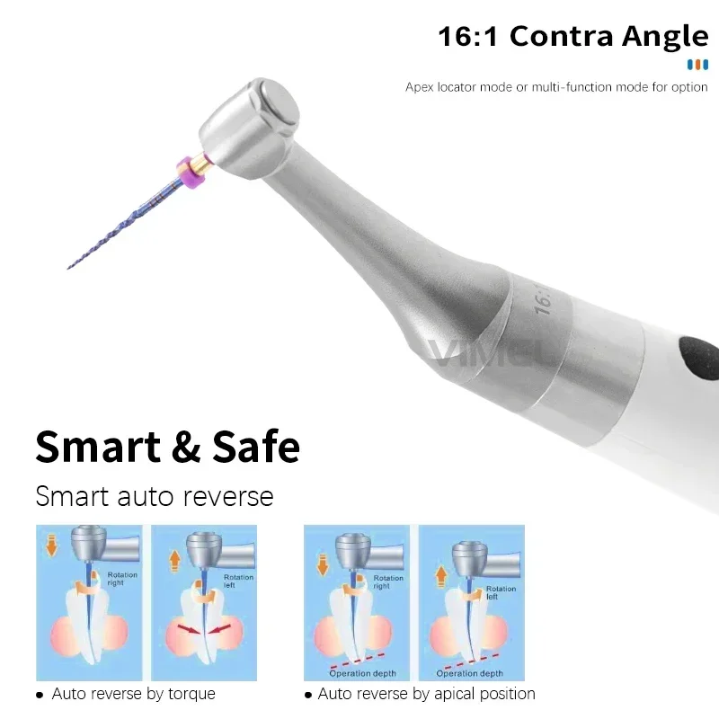 2-in-1 dent al Wireless Endo Motor Builin Apex Locator Oral Therapy Equipment Accessory Endodontic Rotary Root Canal Instrument