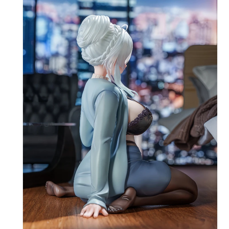 12cm Snowy Wild Anime Doll Mifuyu Snowy Wild Doll Sitting Sexy Girl Doll PVC Model Statue Collection Toy Boy Gift