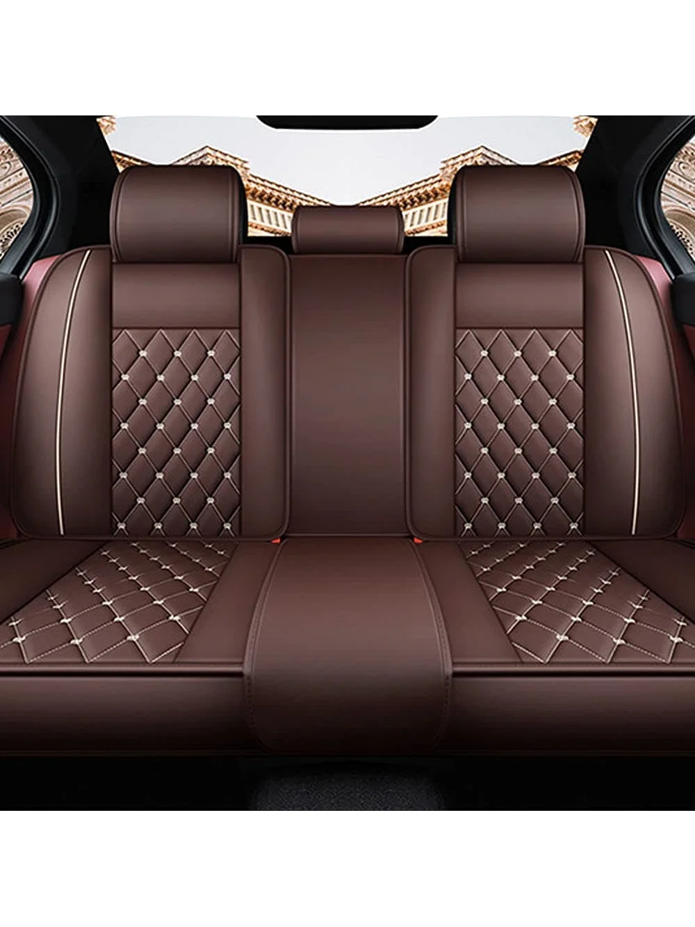 PU Leather Car Seat Cover Fron - Leather Car Seat Covers Full Set Universal recension och pris