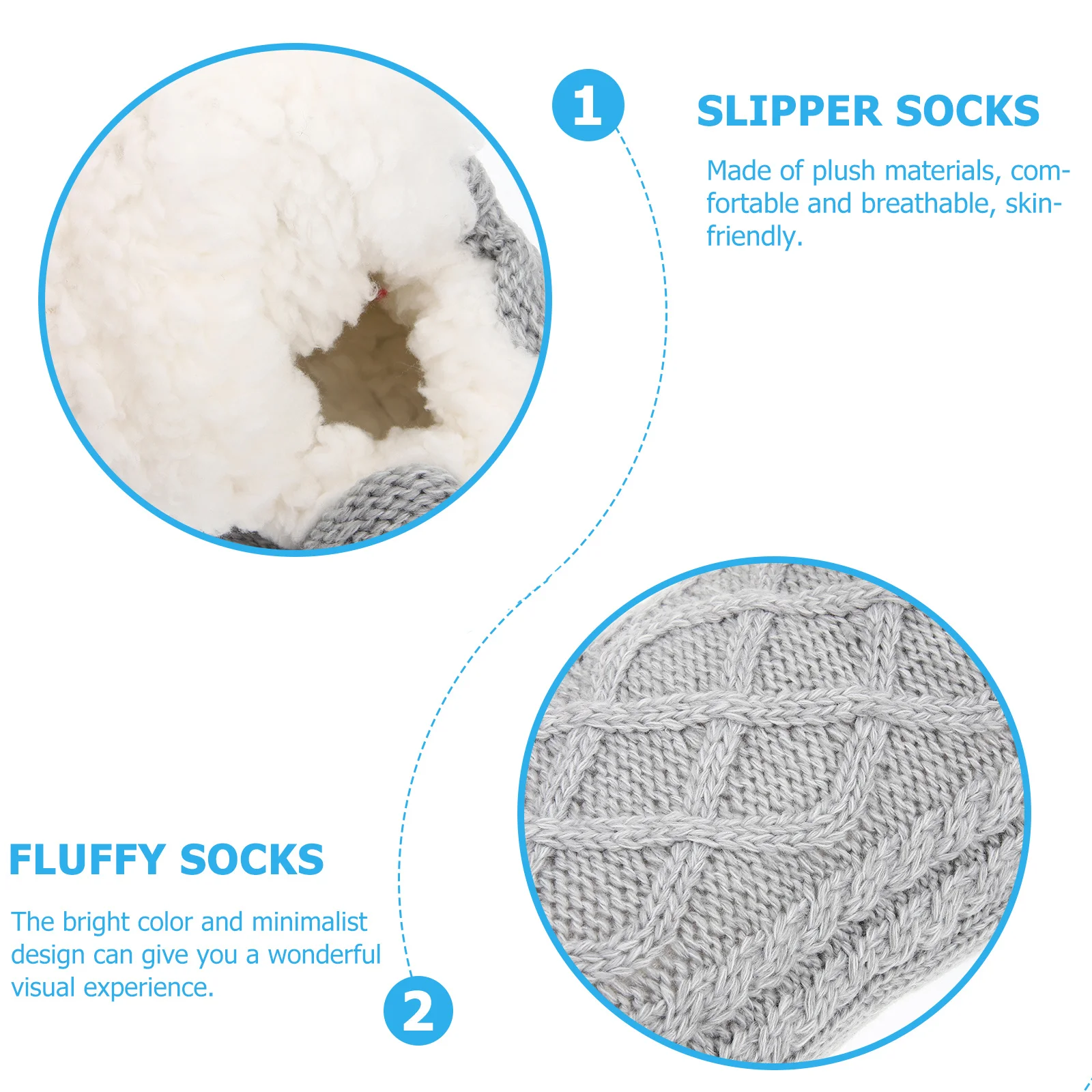 

1pcs 1 Pair For Women Winter Indoor Home Slipper Cozy Grip Floor Soft Comfy Sleeping Socks For Women With Grips Socks