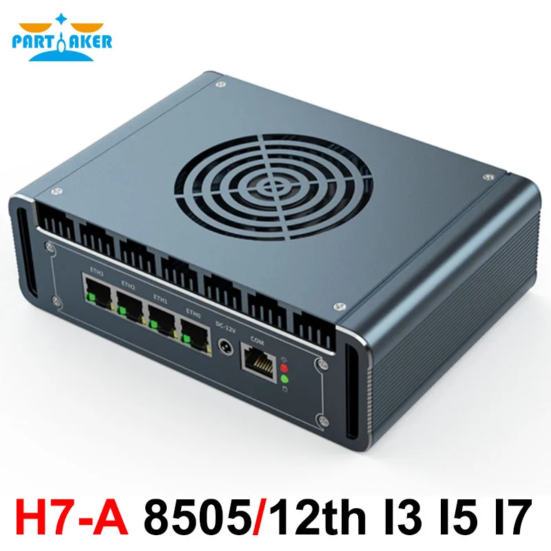 Mini PC Intel i226/i3/i3-1235U/i7-1265U/121265U, 12e gen, LAN 2.5 GHz, Pare-feu, avec fouet sur trône OPNsense