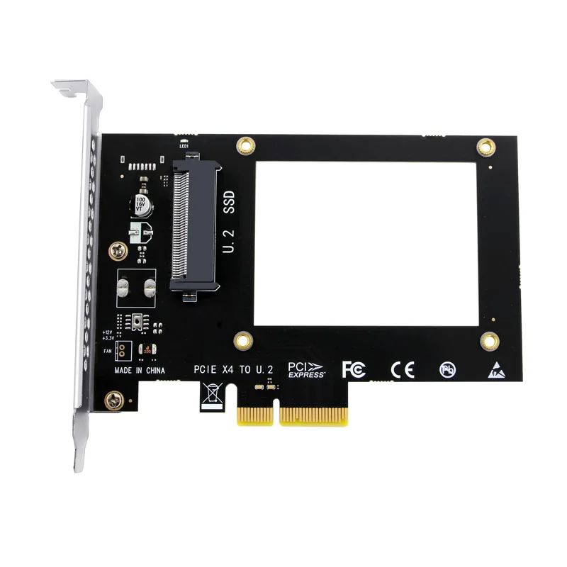 Adattatore da U.2 a PCIE X4 Riser PCI Express Gen3.0 Slot 4X 8X 16X Scheda universale 4000 MB/S PCI-E a U.2 SSD Scheda di conversione disco rigido