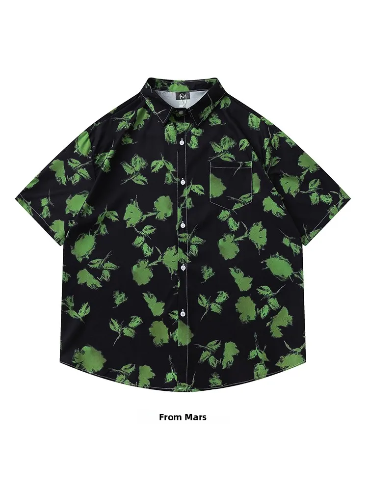 chemise-decontractee-a-manches-courtes-ample-a-imprime-amusant-retro-style-hong-kong-de-la-collection-ete-2024-brave-and-firm