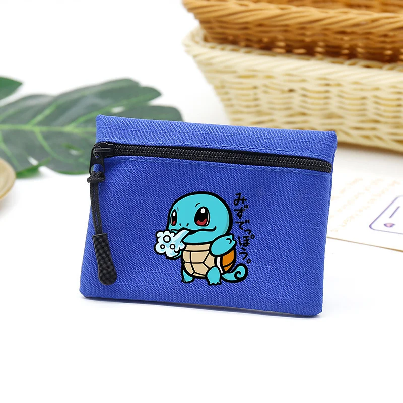 Anime Pokemons Coin Purse Cute Square Wallet Key Cards Holder Men Women Bag Accessories Portable Earphone Money Storage Pouch view 4