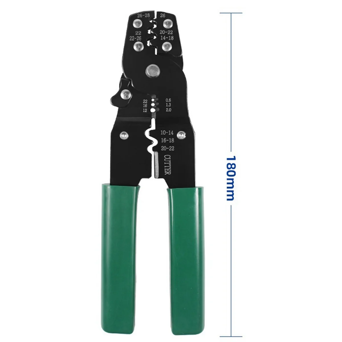 HS-202D Multifunctional Crimping Pliers OT/UT0.08-2.5² Cold-Pressed Terminal Wire Cutting Crimping Pliers